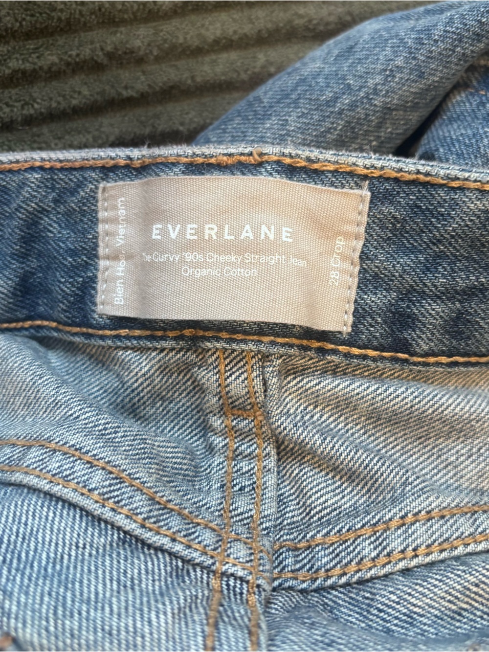 Everlane Light Blue Straight-Leg Denim Jeans